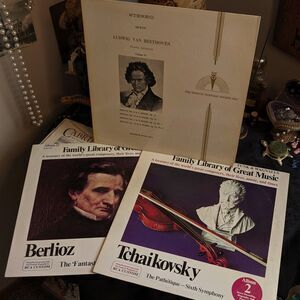 Vintage Classical Symphony Vinyl Record Bundle Beethoven Berlioz Tchaikovsky